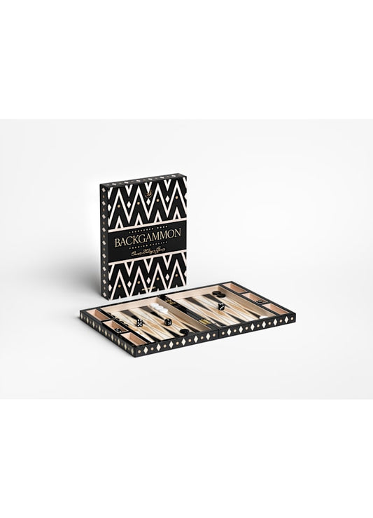 Lacquered Backgammon, Black