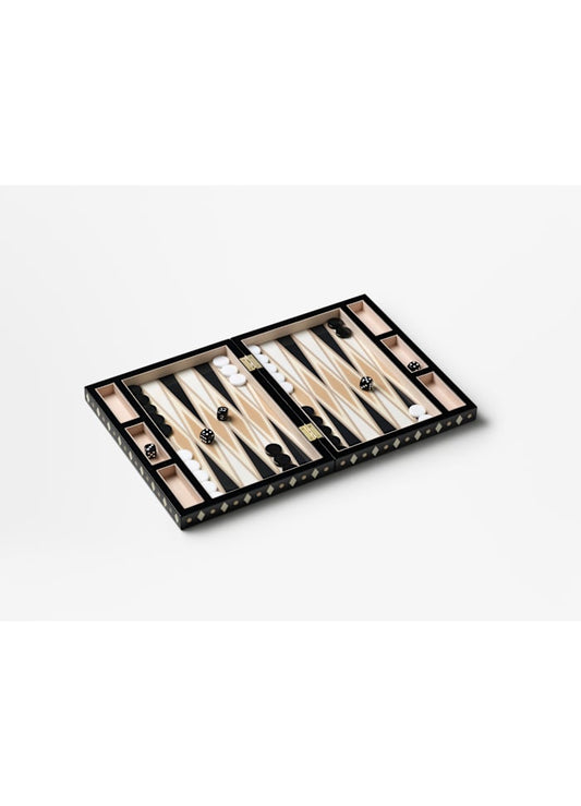Lacquered Backgammon, Black